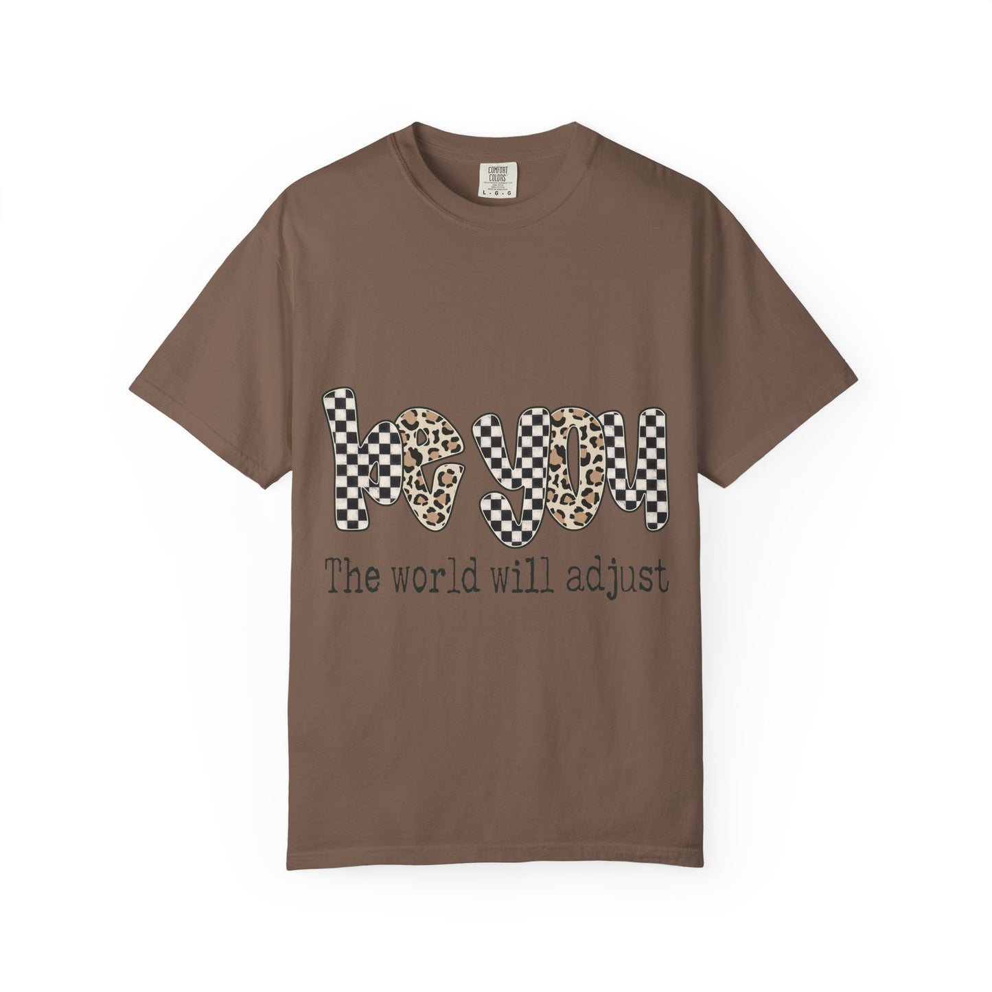 Leopard Checker 'Be You' T-Shirt — The World Will Adjust
