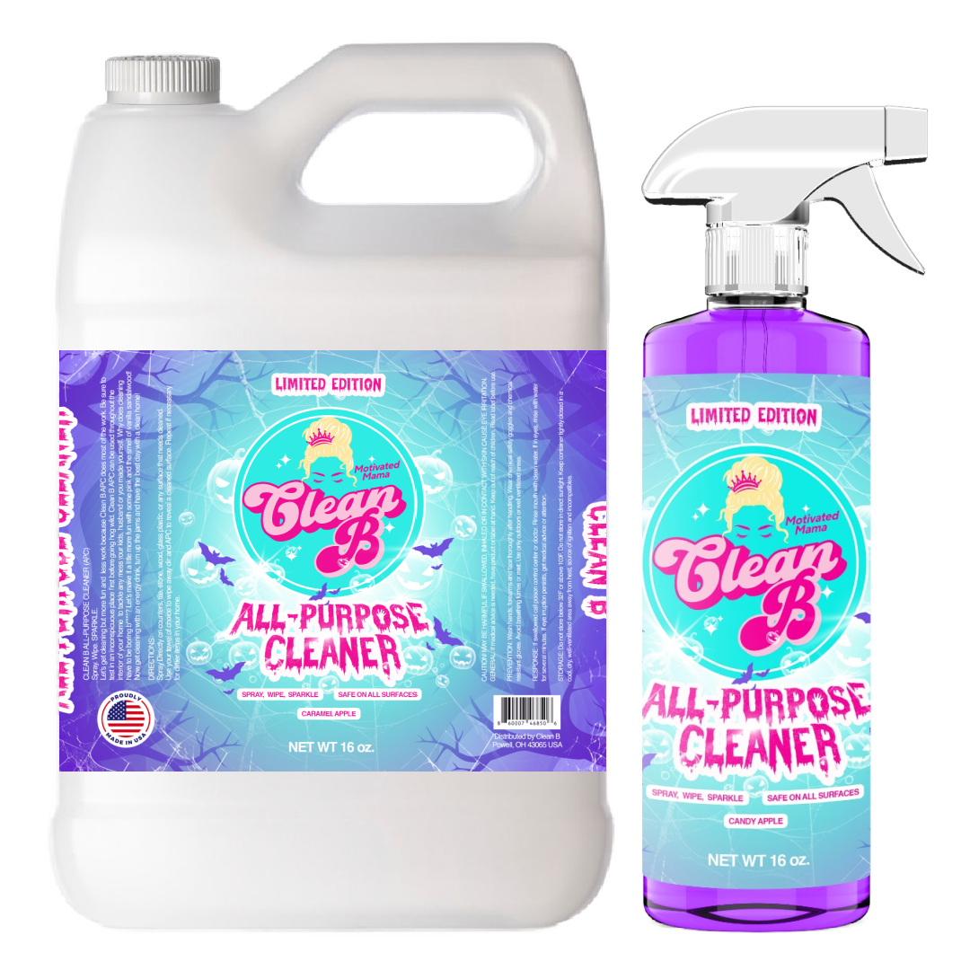 Clean B Halloween 1 Gallon Container & 16 oz Bottle Combo Pack Limited Edition
